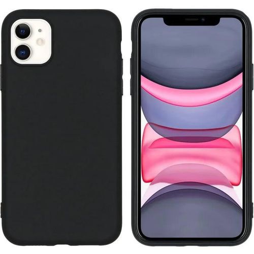 coque sillicone iphone 11 - noir