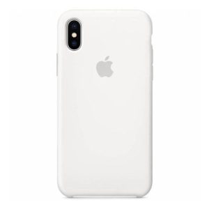 coque sillicone iphone XS MAX - blanc