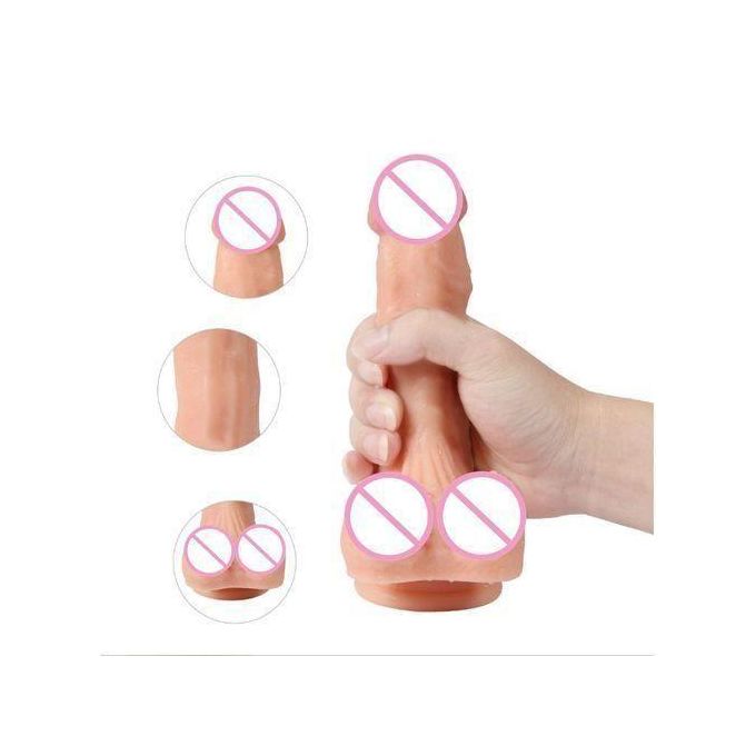 Énorme gode réaliste à ventouse – Jouet sexuel de 18,5 cm-6