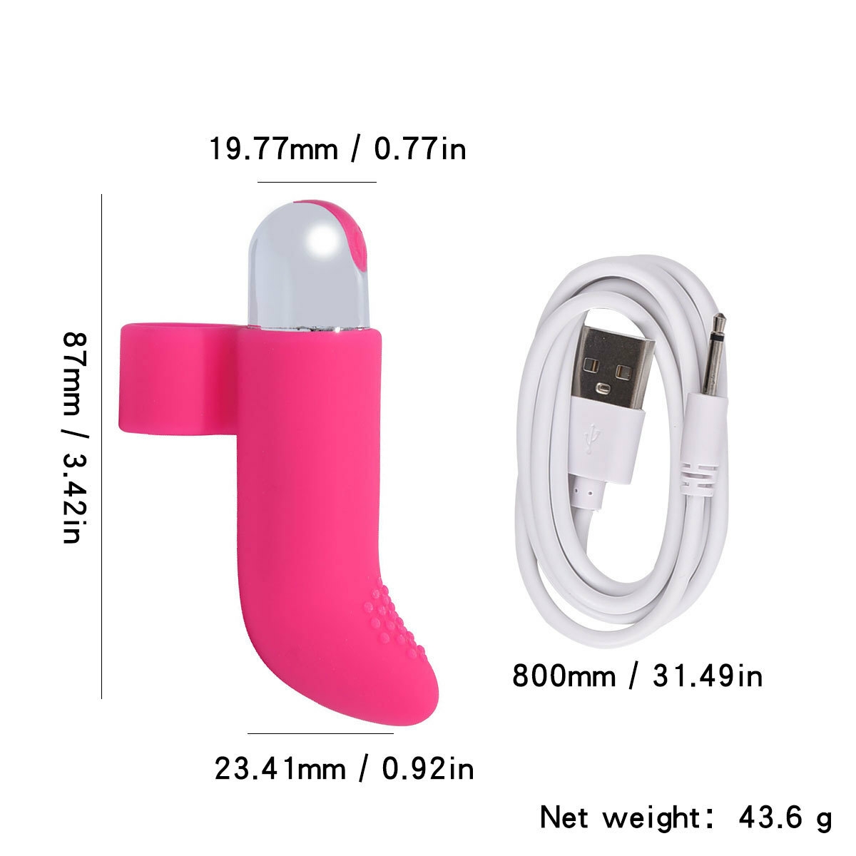 General Jouet Sexuel Femme Silicone Rechargeable, Stimulateur à 10 Vitesses Vibrantes, Balle Vibrante Insérable Réglable-13