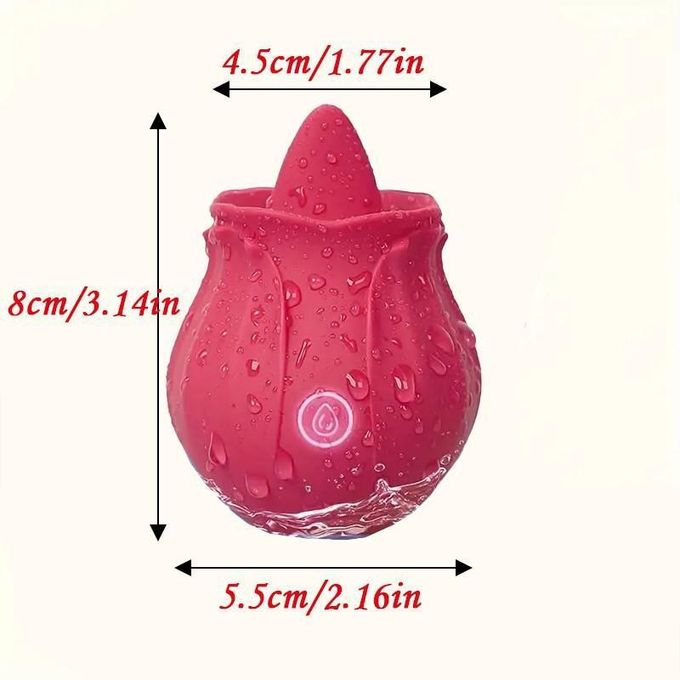 Homarom Vibromasseur pour femmes G-spot, jouet pour femmes avec langue, sextoys 10 fréquences masturbateurs  jouet en forme de rose-6
