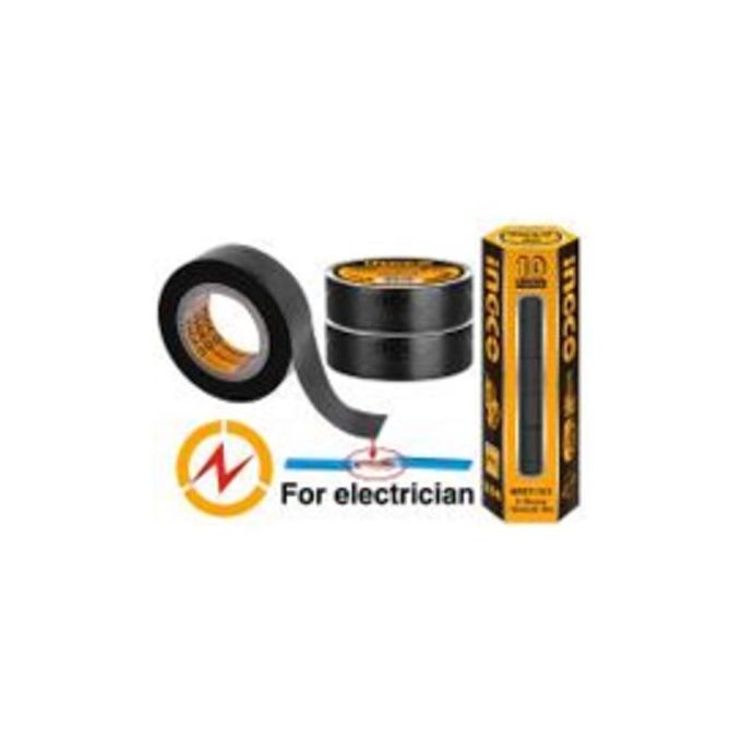 Ingco 10 Ruban Isolant Electrien En Pvc 0.19Mm X 18Mm X 9.15M  HPET1101-1