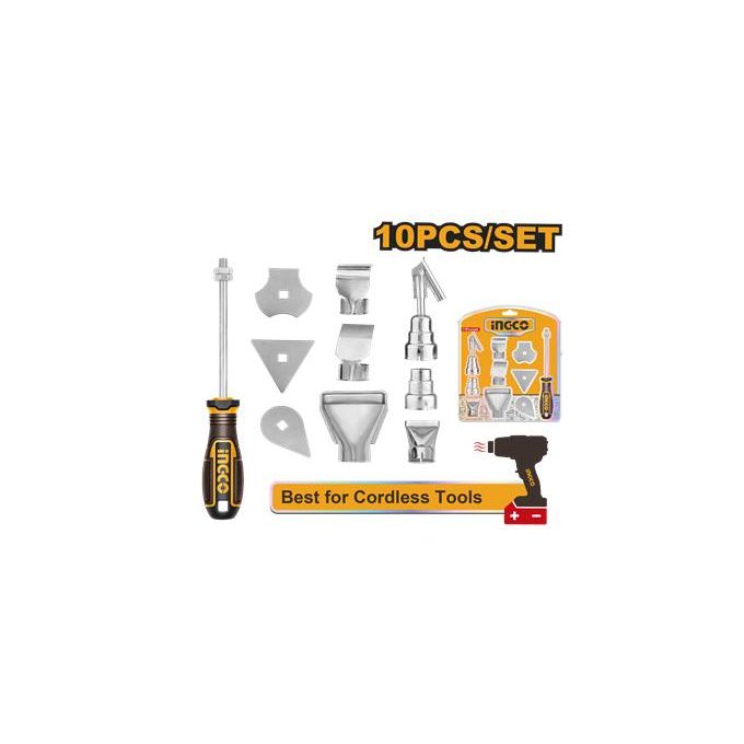Ingco ACCESSOIRES POUR DECAPEUR THERMIQUE 10PCS / HGA0131-1