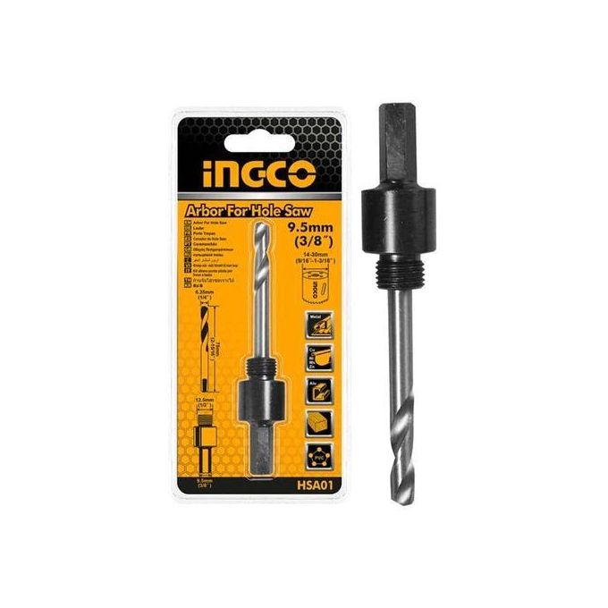 Ingco ADAPTATEUR SCIE A CLOCHE 3/8" - DE 14 A 30mm-1