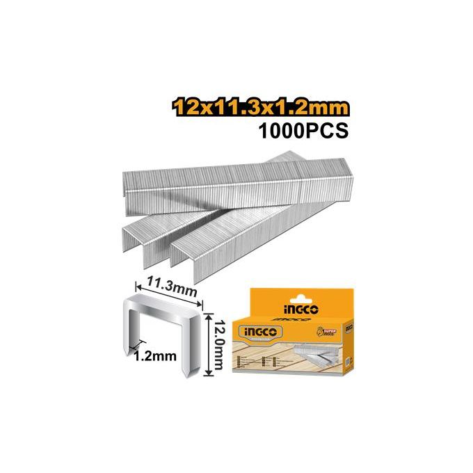 Ingco AGRAFES 12mm X 1.2mm 1000pcs STS0212-1