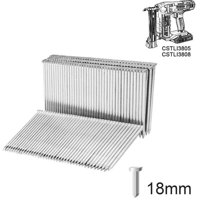 Ingco AGRAFES CLOU 18mm 1200pcs a utiliser sur le cloueur CSTLI3805-08  ANA12018-2