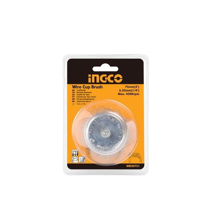 Ingco Brosse à Tige 75 Mm (3")-1