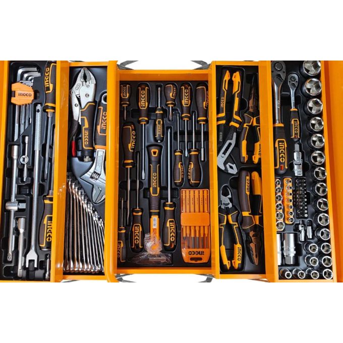 Ingco caisse a outils metalique 116 pcs htcs261168-2