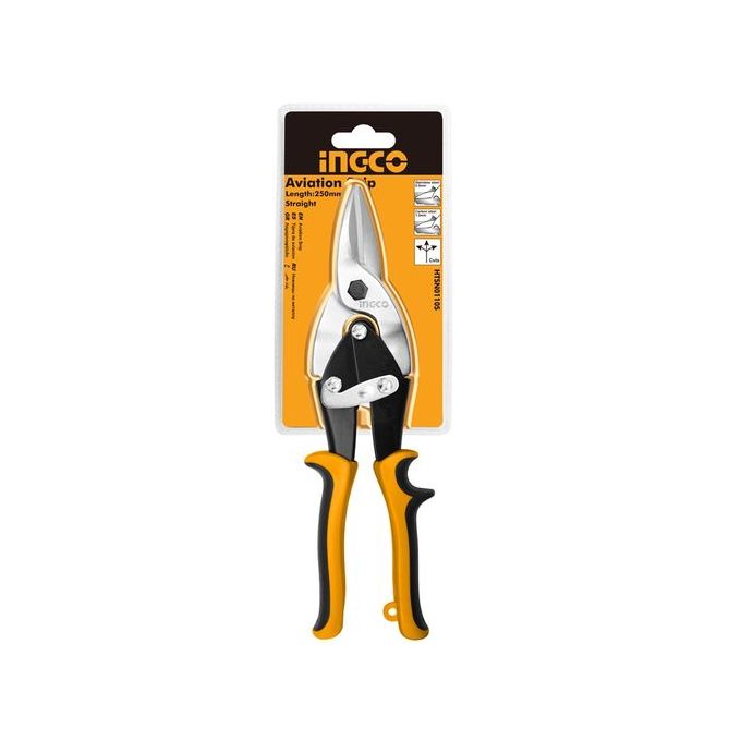 Ingco Cisaille Type Aviation Coupe Droite 250Mm (10")-1