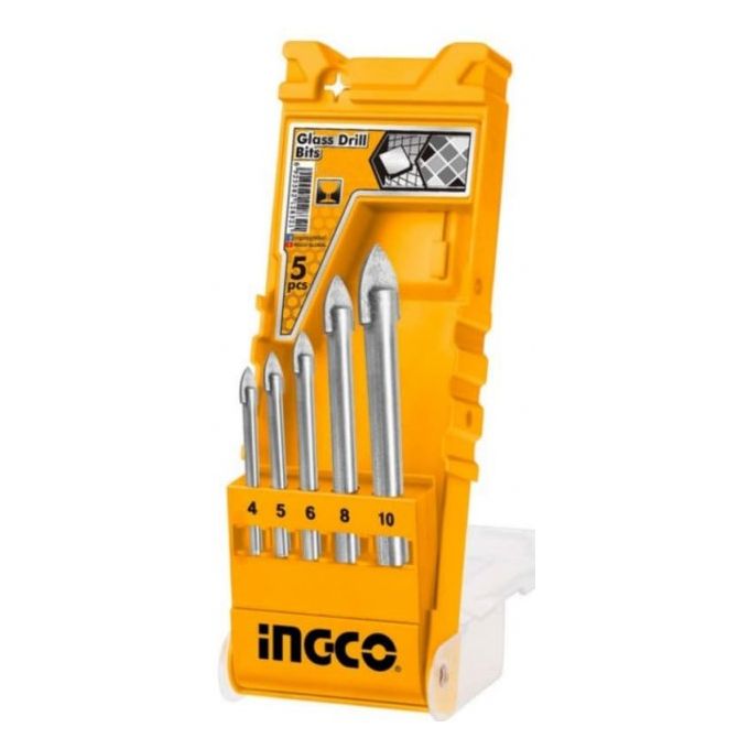 Ingco COFFRET DE FORETS A VERRE 5 PCS  AKD7058-1