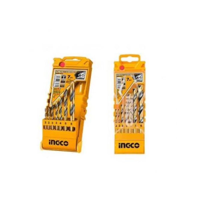 Ingco COFFRET DE FORETS MAÇON 7pcs   AKD1075-1