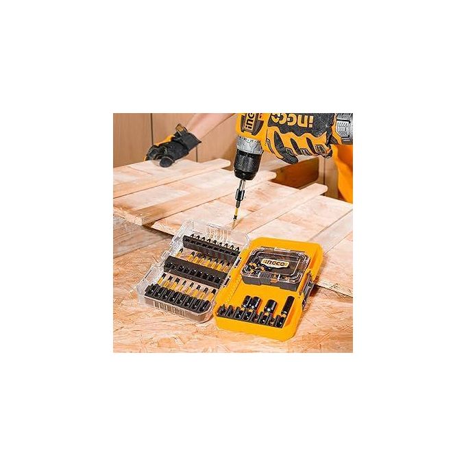 Ingco COFFRET D'EMBOUTS DE TOURNEVIS À PERCUSSION 51 PCS  AKDL25106-2