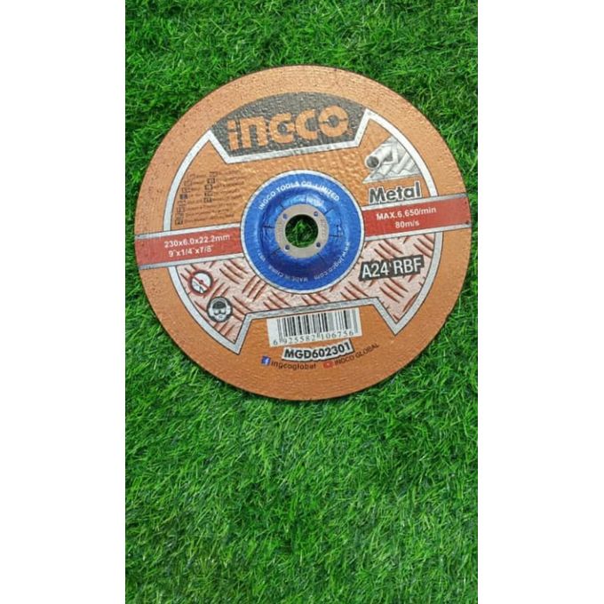 Ingco DISQUE A MEULER 230 X 22.2 X 6.0mm ACIER MGD602301-1