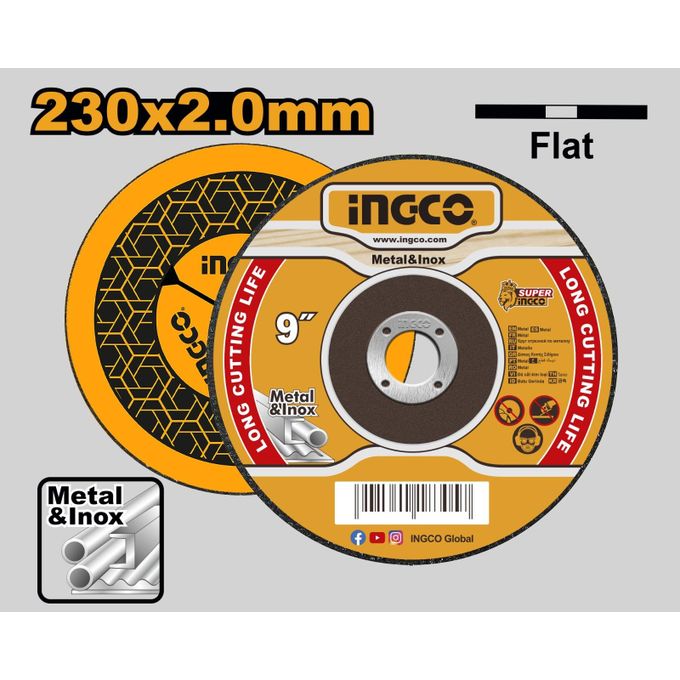 Ingco DISQUE A TRANCONNER METAL 230*2MM / MCD202303-1