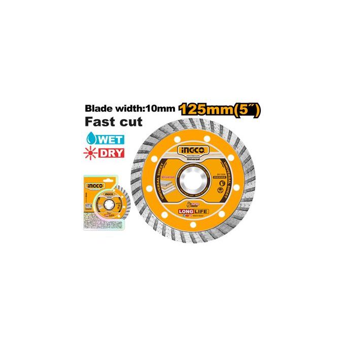 Ingco DISQUE A TRONCONNER DIAMANT 125 x 5 x 22.2 mm DMD031252-1