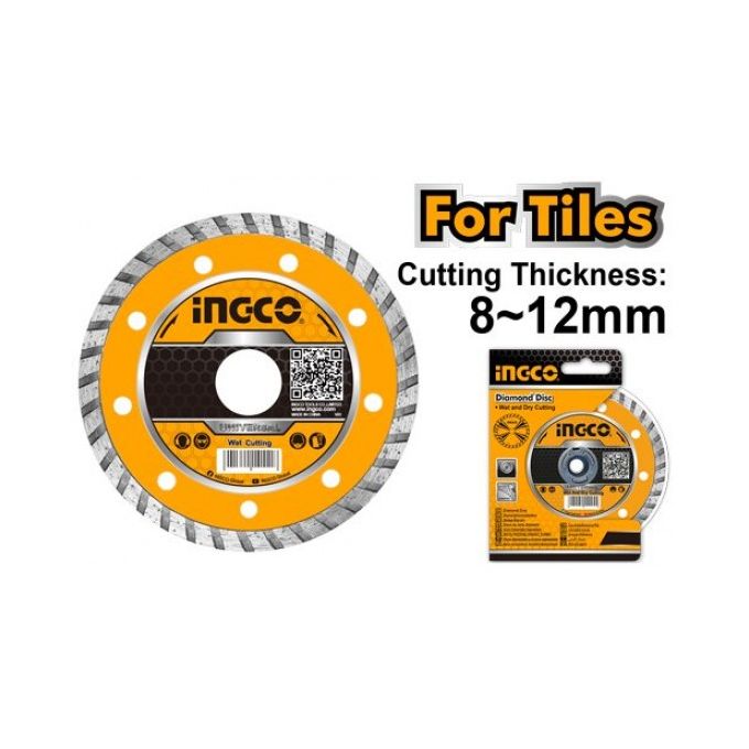 Ingco DISQUE DIAMANT ULTRA-FIN 180(7") X 22.2 Mm-1