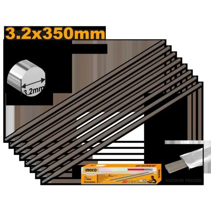 Ingco ELECTRODE DE SOUDAGE(baguette de soudure)  x 5 kilo EN ACIER 3,2*350MM   ERCVC2221-2