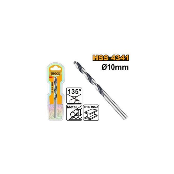 Ingco FORET HELICOIDAL A METAUX HSS 10 x 87 x 133mm(5PCS DBT1201004-1
