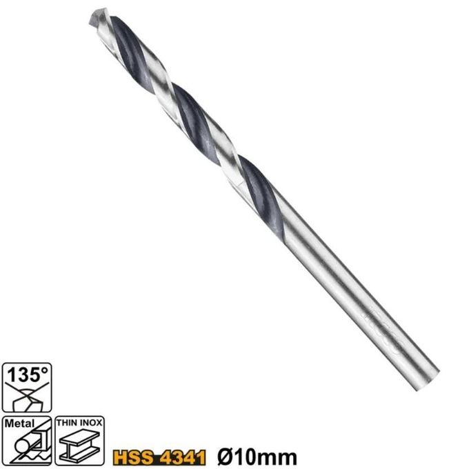 Ingco FORET HELICOIDAL A METAUX HSS 10 x 87 x 133mm(5PCS DBT1201004-2