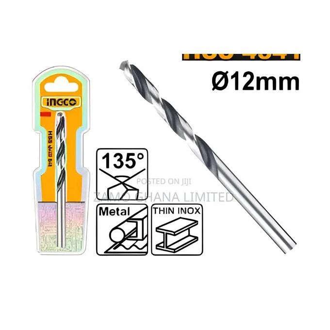Ingco FORET HELICOIDAL A METAUX HSS 12 / DBT1201204-1