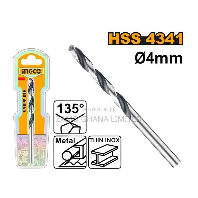 Ingco FORET HELICOIDAL A METAUX HSS 4.0 / DBT1200404-1