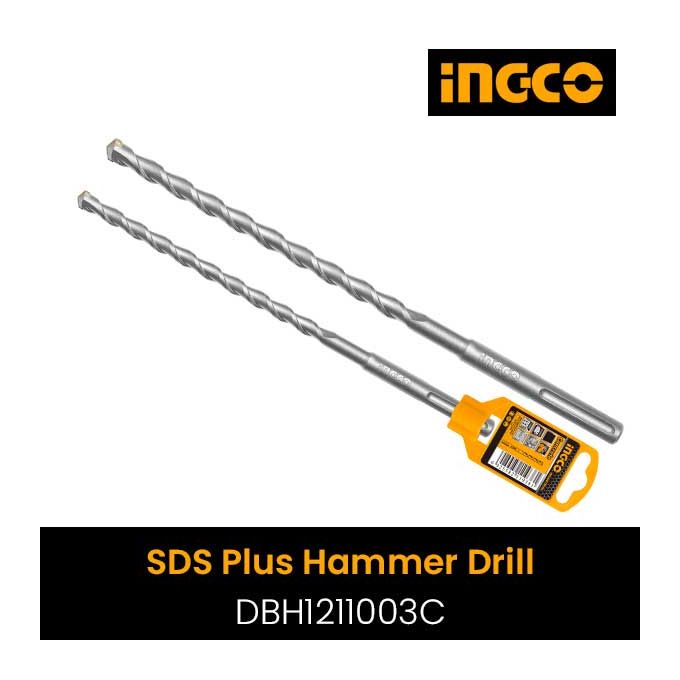 Ingco FORET POUR MARTEAU PERFORATEUR SDS-PLUS 12 X 160mm-1