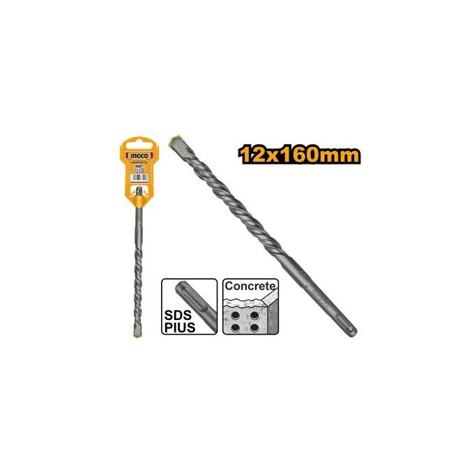 Ingco FORET POUR MARTEAU PERFORATEUR SDS-PLUS 12 x 160mm DBH1211201-1
