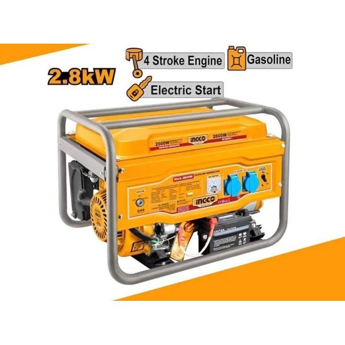 Ingco Groupe Électrogène Essence 2.8KW - 3KVA - 4HP, 240   GE30005-2