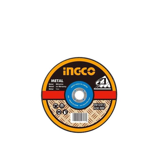 Ingco Jeu De 10 Disques à Tronçonner 115 X 22.2 X 1.2Mm Acier-1