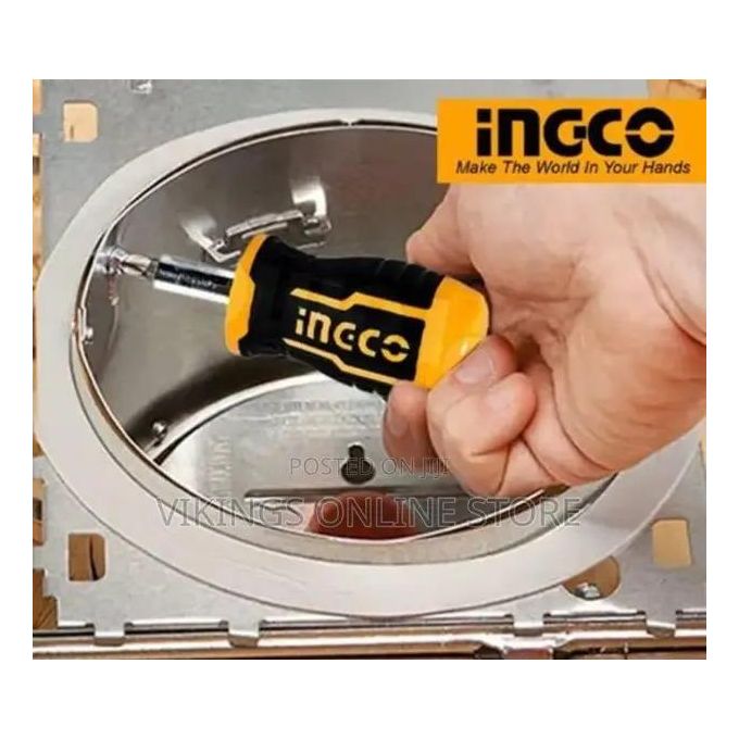 Ingco JEU DE TOURNEVIS A CLIQUET  8 PCS   AKISDS1728-2