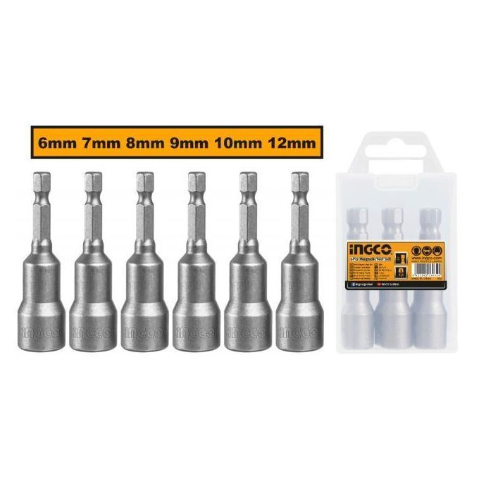 Ingco JEU D'EMBOUTS DE VISSAGE MAGNETIQUE 6pcs  AMN65061-1
