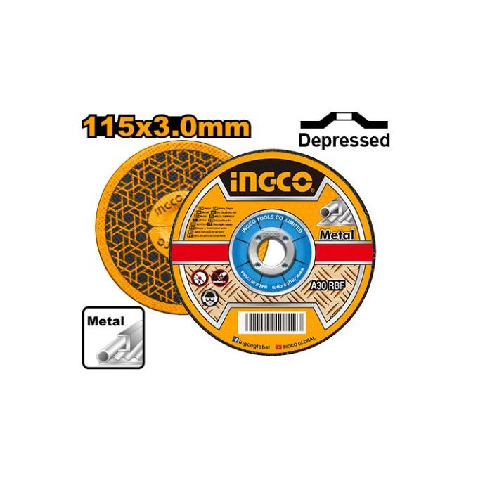 Ingco Jeux De 05 Pcs DISQUE A TRONÇONNER 115 X 22.2 X 3.0mm  MCD301151-1
