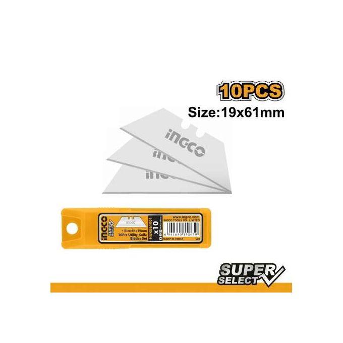 Ingco LAME DE CUTTER 61 X 19mm JEU DE 10  HUKB61001-1