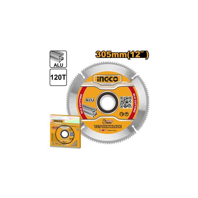 Ingco Lame De Scie Circulaire Aluminium Tct 305 X 16Mm 120T  TSB3305212-1