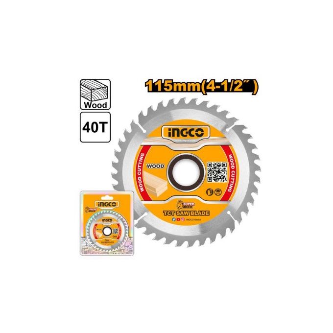 Ingco LAME DE SCIE CIRCULAIRE TCT 115(4-1/2") X 22.2mm 4    TSB111555-1