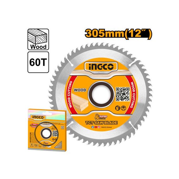 Ingco Lame De Scie Circulaire Tct 305 X 30Mm 60T TSB130523-1