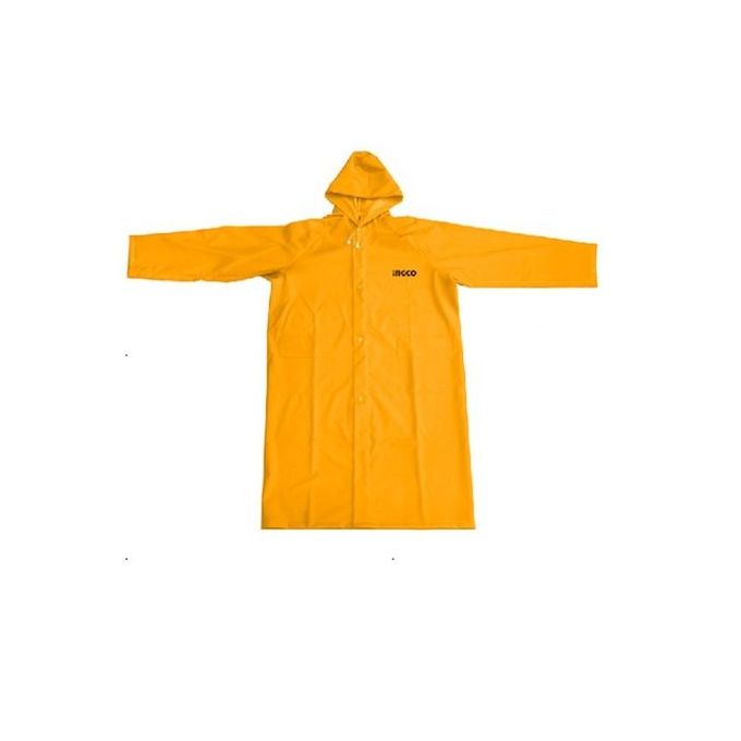 Ingco Manteau De Pluie Pvc Polyester Jaune L-1