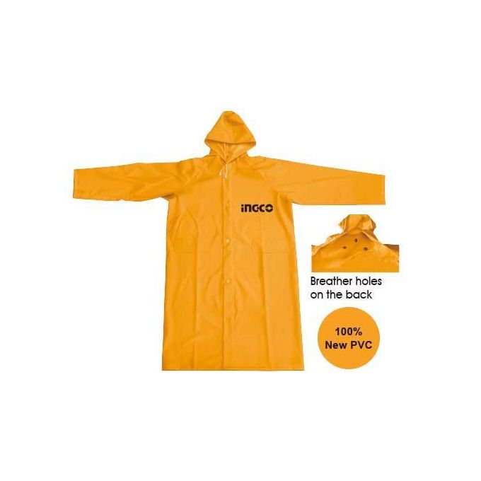 Ingco MANTEAU DE PLUIE PVC POLYESTER JAUNE XL HRCTL031XL-2