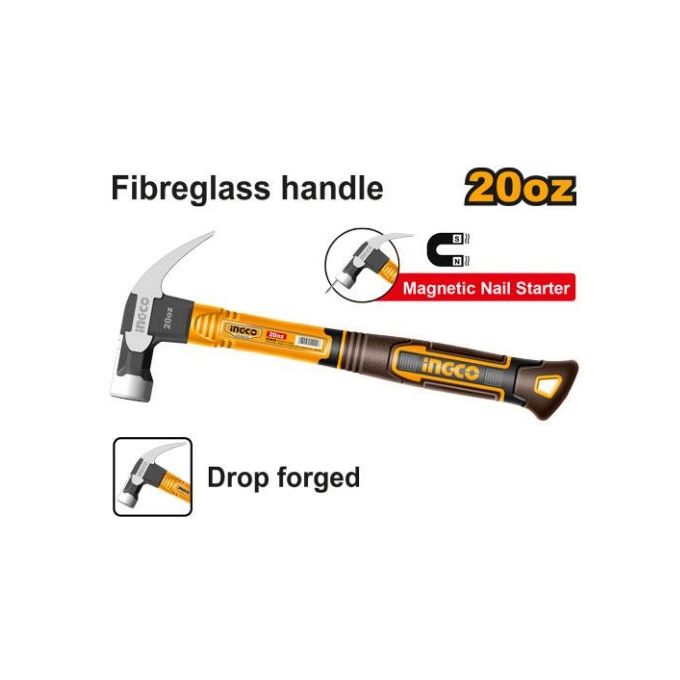 Ingco MARTEAU ARRACHE CLOU 560g (20 OZ) / HCH81020-1