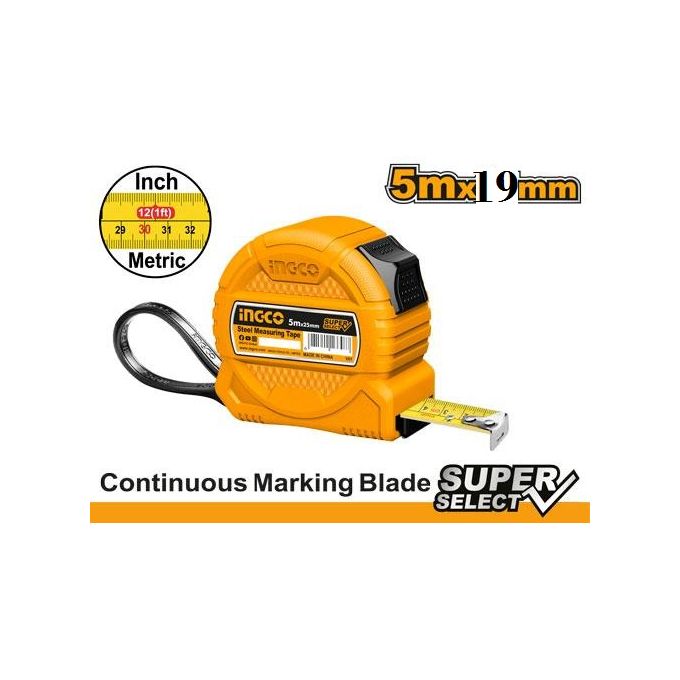Ingco METRE A RUBAN 5m X 19mm (SP)     HSMT395191-1