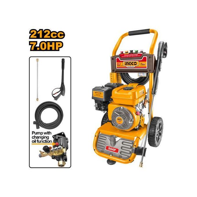 Ingco NETTOYEUR A HAUTE PRESSION 7,0HP-212CC GHPW2103-1
