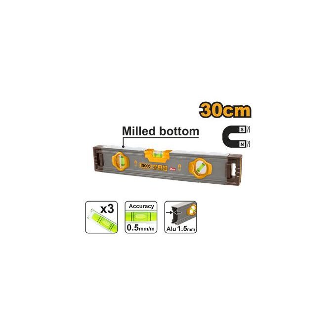 Ingco Niveau Maçon 30Cm Alu Aimante-1