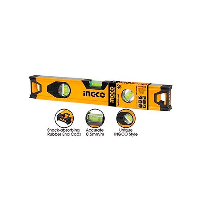 Ingco NIVEAU MAÇON 50 Cm ALU 1.5mm EPAISSEUR   HSL08050-1