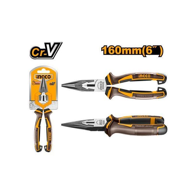 Ingco Pince A Bec Long 6" - 160Mm   HLNP28168-1