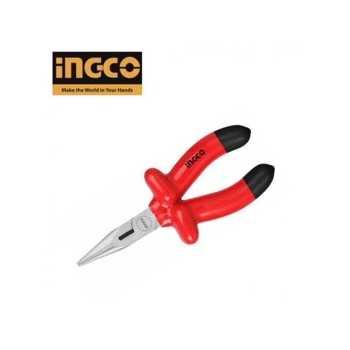 Ingco Pince A Bec Long Électricien Isolee 1000V 8" - 200Mm-1