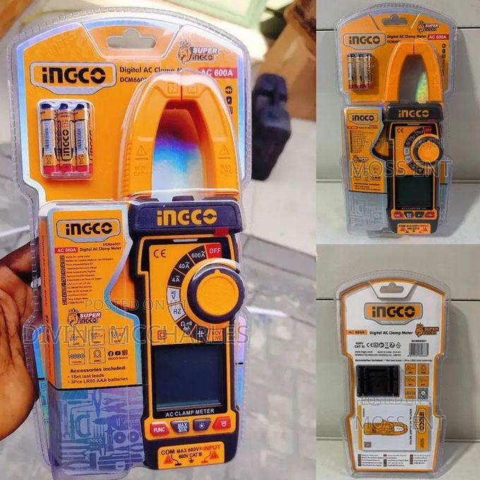 Ingco Pince ampèremétrique digitale AC 600A/4000C     DCM66001-2