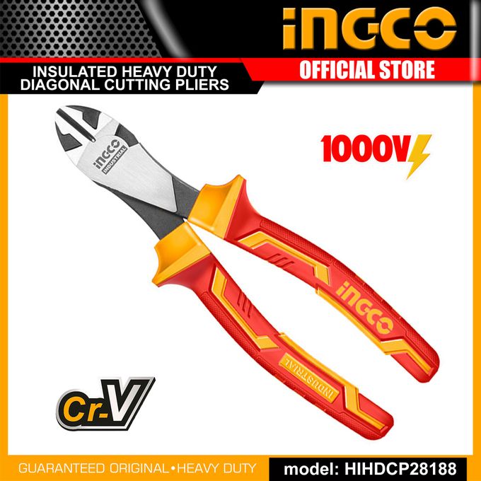 Ingco PINCE COUPANTE DIAGONALE ÉLECTRICIEN ISOLÉE 1000V 7" - 180mm   HIHDCP28188-1