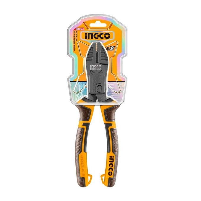 Ingco PINCE UNIVERSELLE A 2 FONCTION -CLE/EBAVURAGE 8"/2        HCCP58200-1