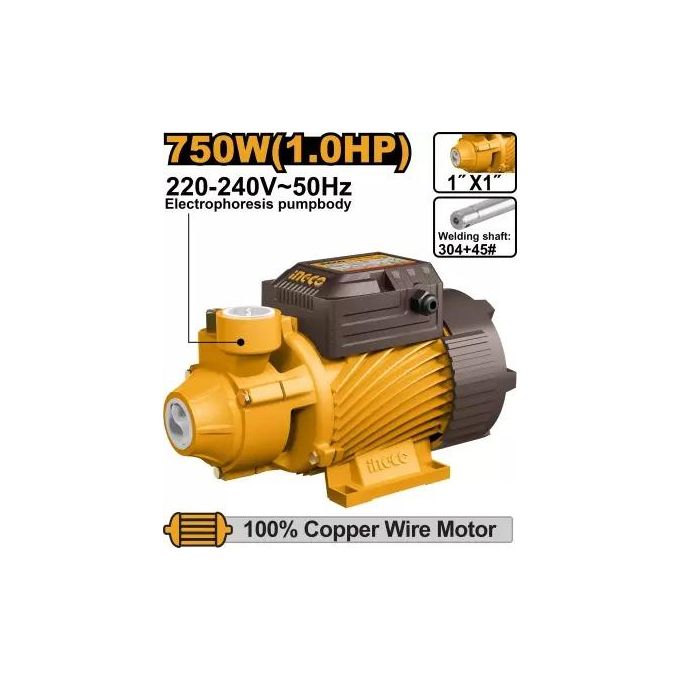 Ingco POMPE A EAU 750W/1HP + AUTOMATIQUE VPM75068-1