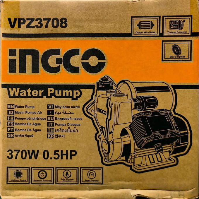 Ingco POMPE PERIPHERIQUE 370W (0.5HP)  VPZ3708 AVEC AUTOMATIQUE INTEGRE-2